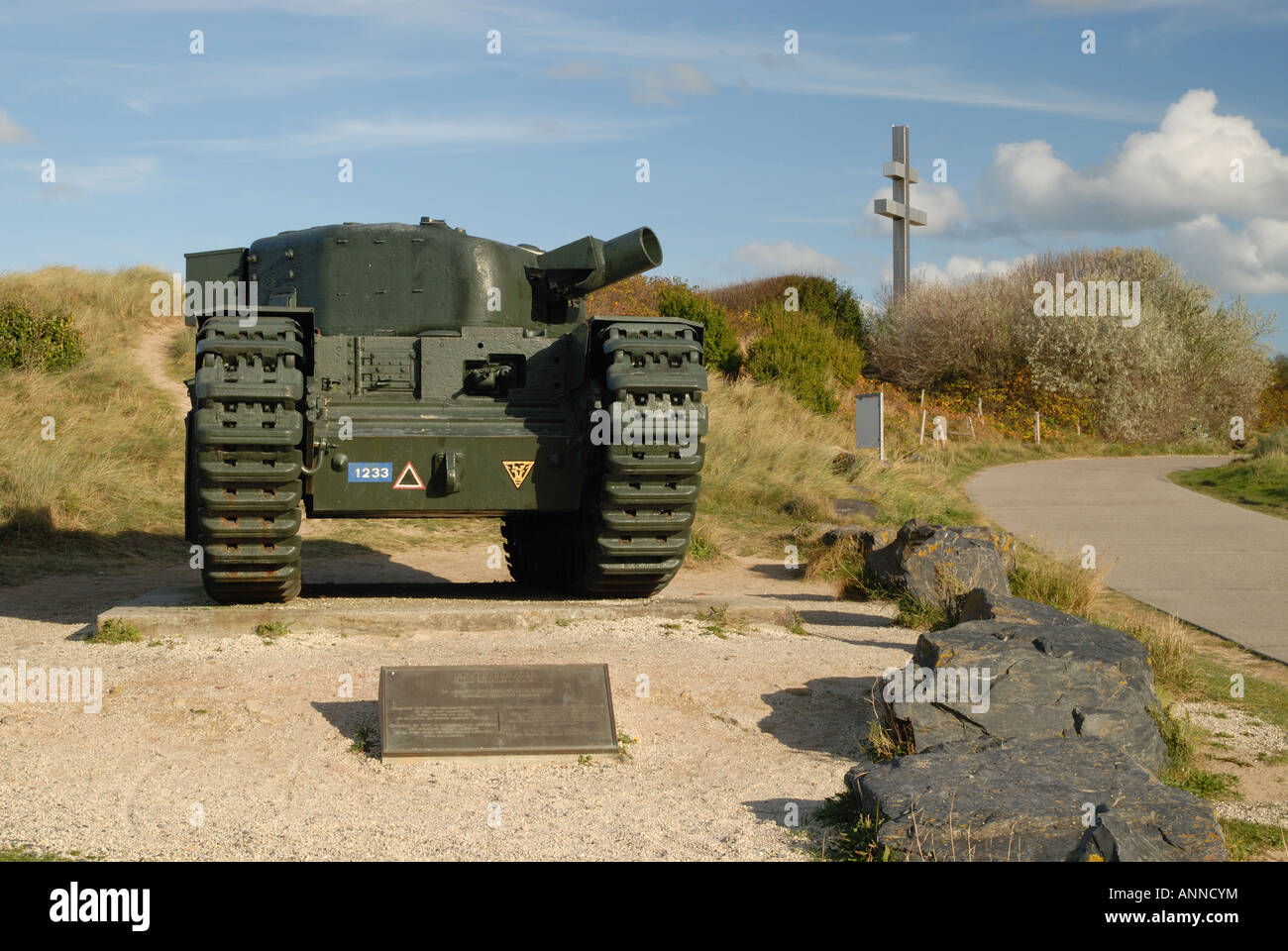 Churchill Tank memorial, Juno Beach, GrayesurMer, Normandy, France