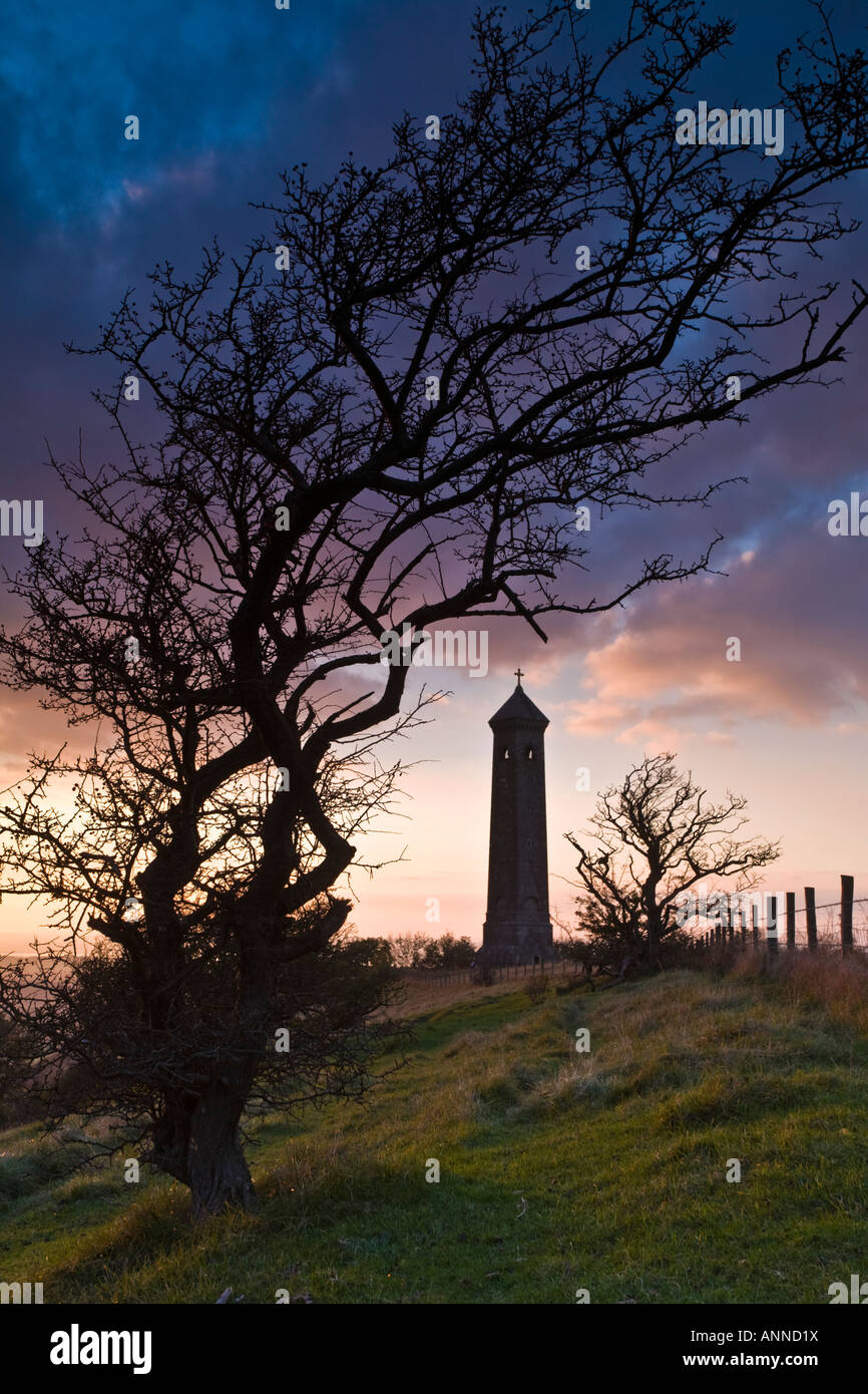 The Tyndale Monument on the Cotswold Way, Gloucestershire, UK Stock