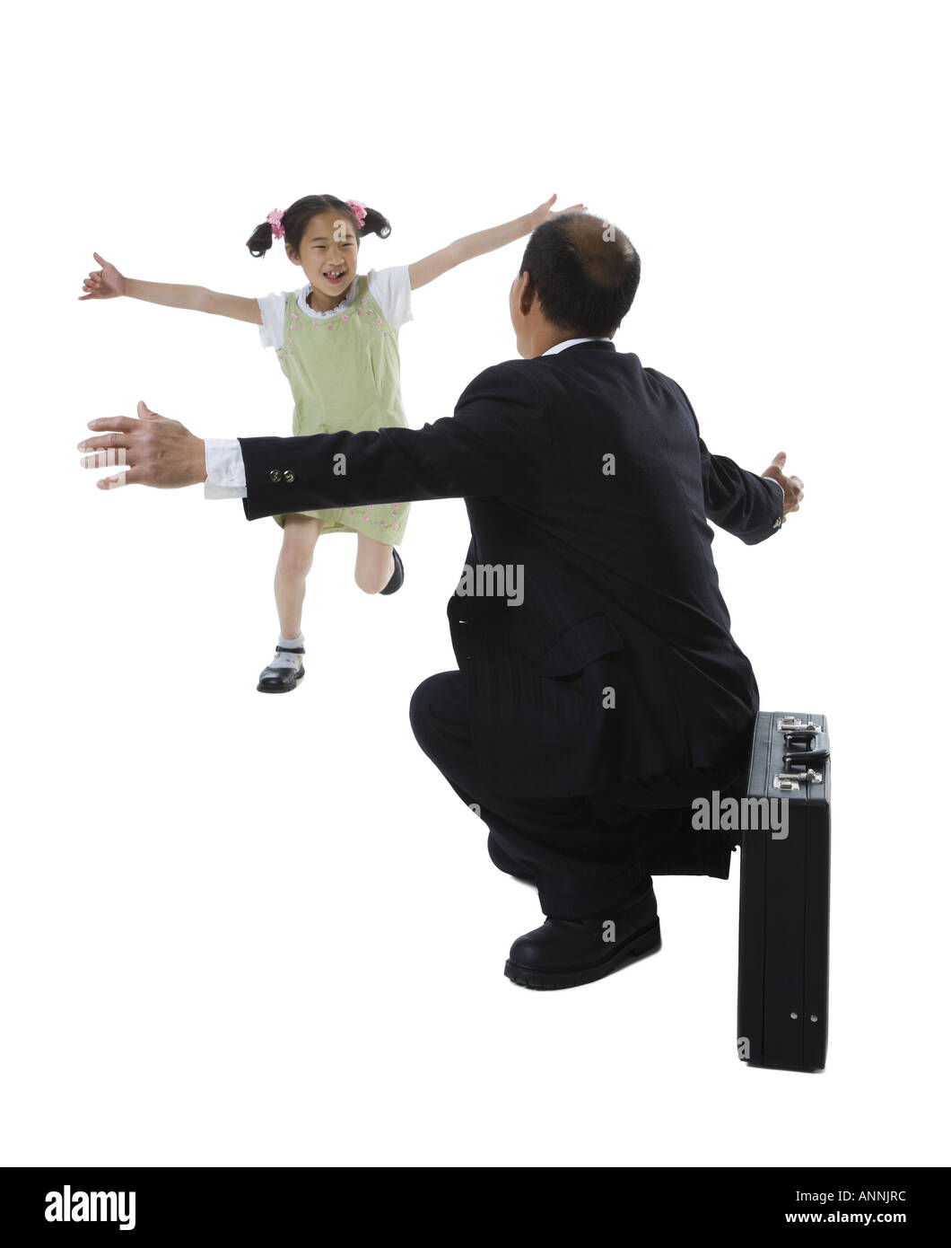 Girl kneeling silhouette hi-res stock photography and images - Alamy