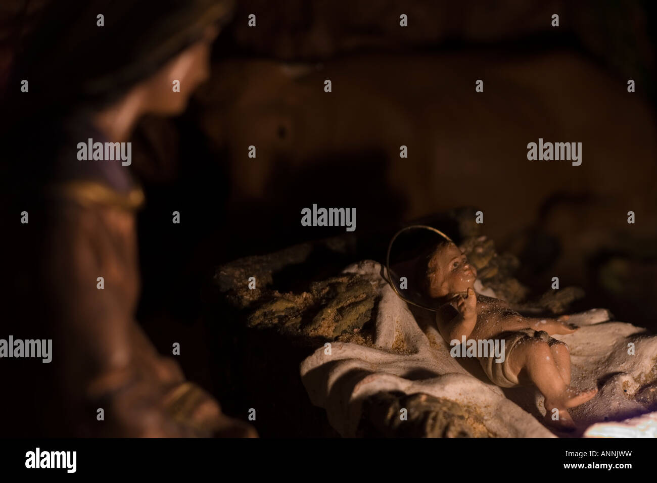 Jesus in crib hires stock photography and images Alamy
