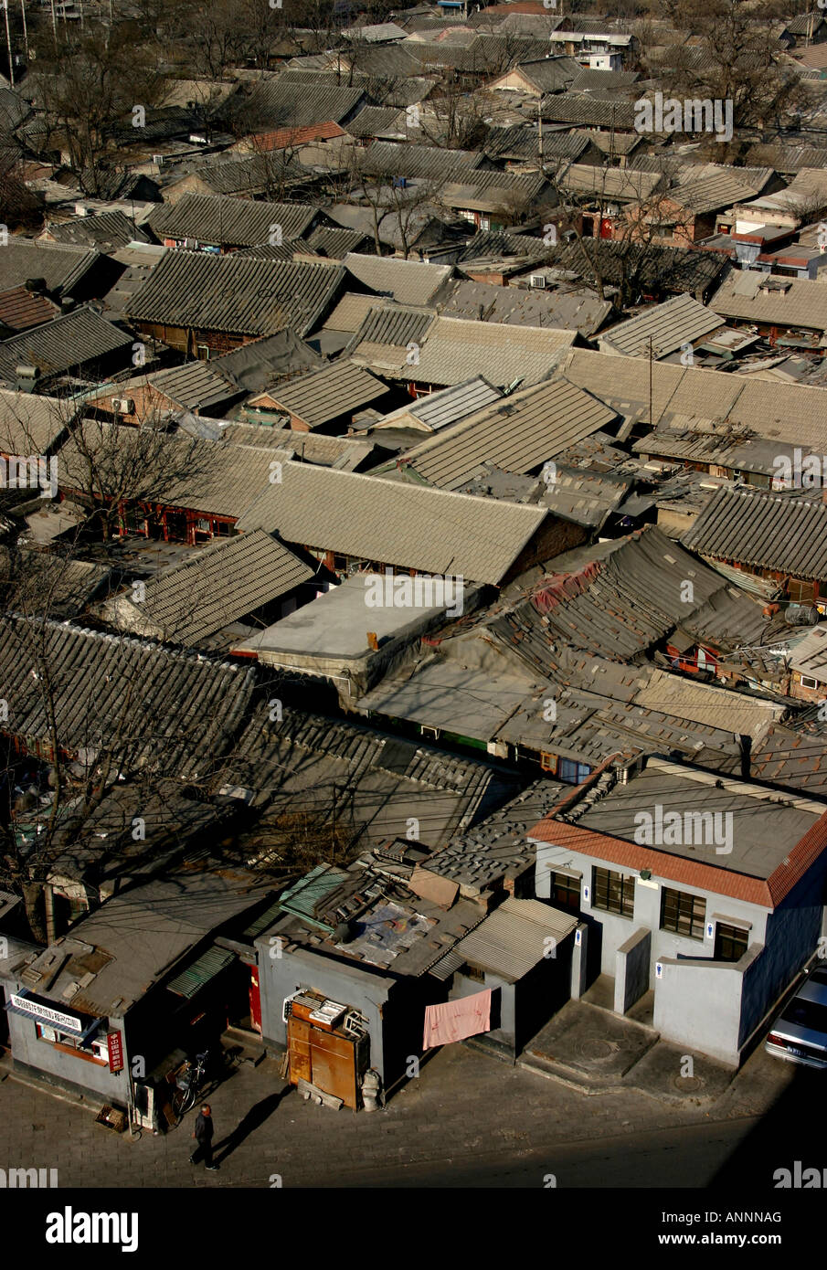 Rooftops of a hutong in Beijing, China Stock Photo - Alamy