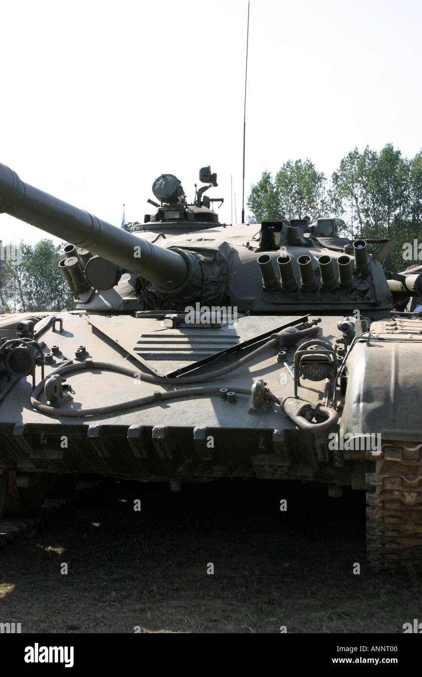 Close up of a Russian army tank Stock Photo