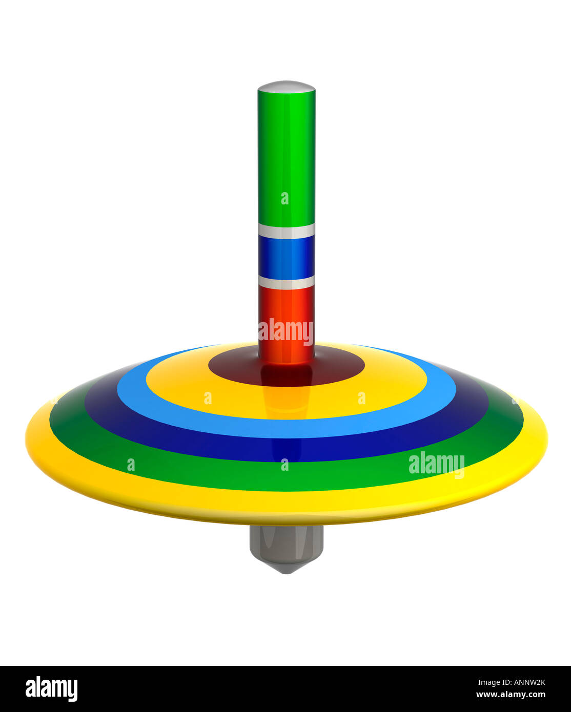 Colourful spinning top Stock Photo Alamy