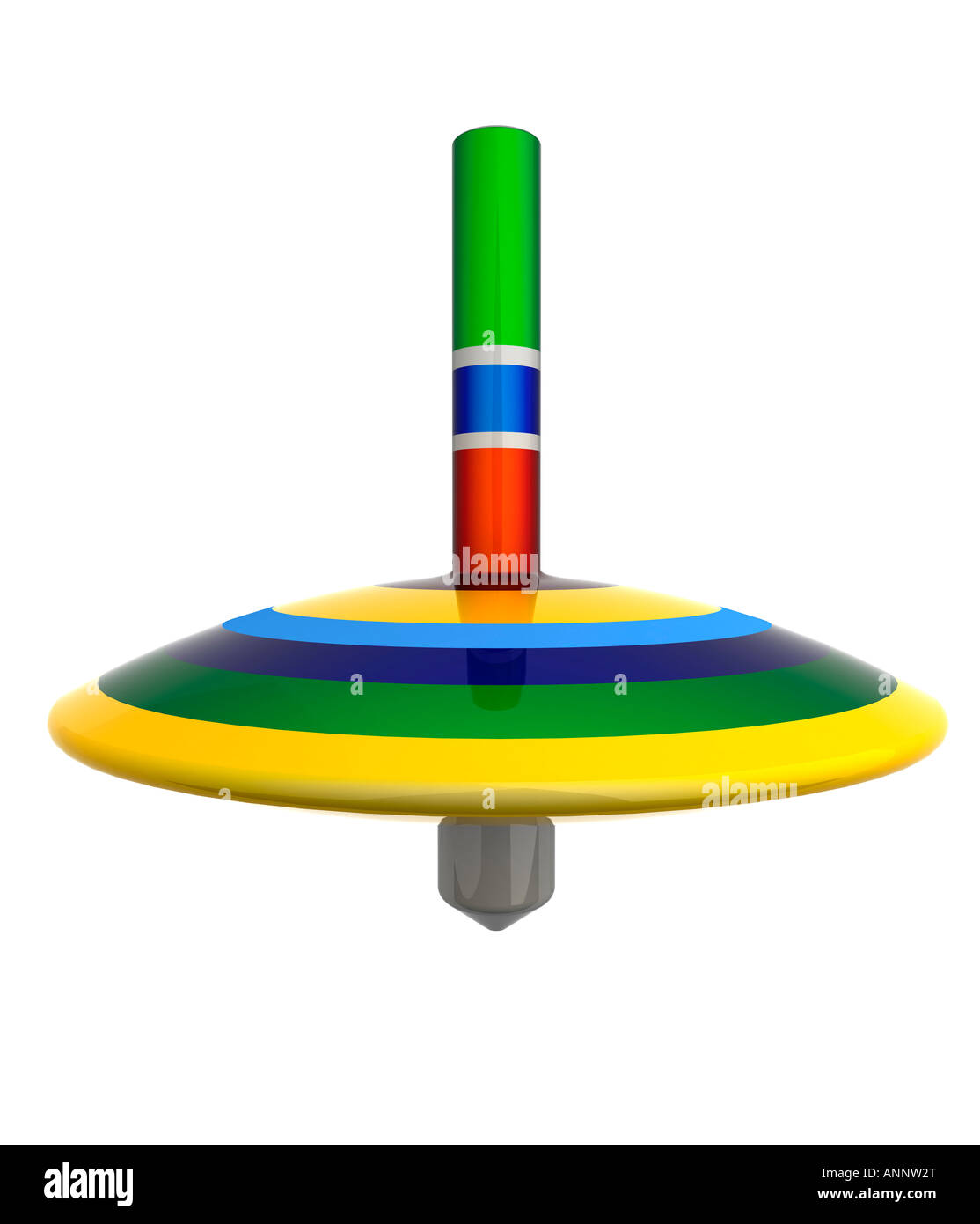 Colourful spinning top Stock Photo Alamy