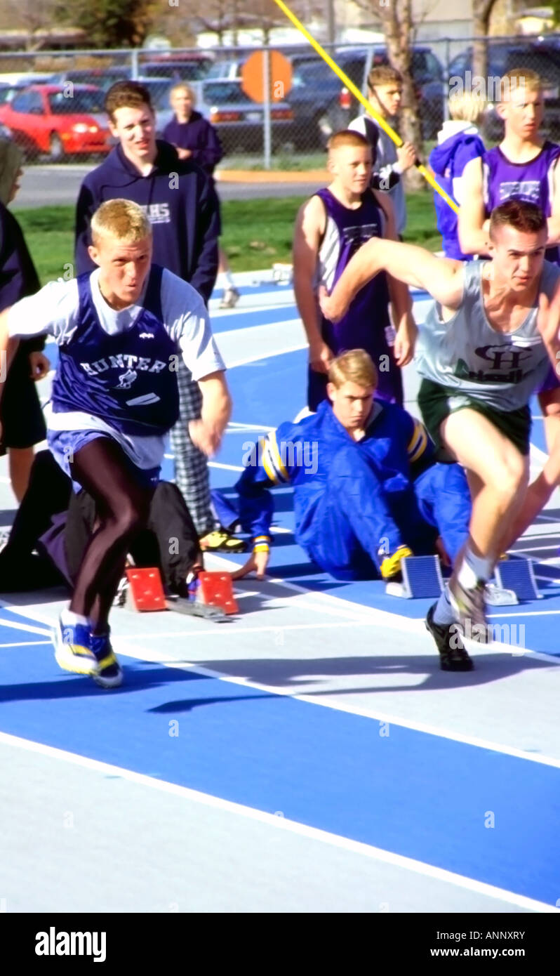 100 yard dash race hires stock photography and images Alamy