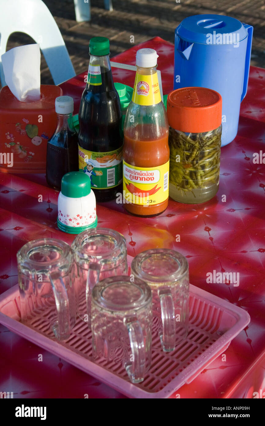 Riverside Food Market Battambang Cambodia Stock Photo