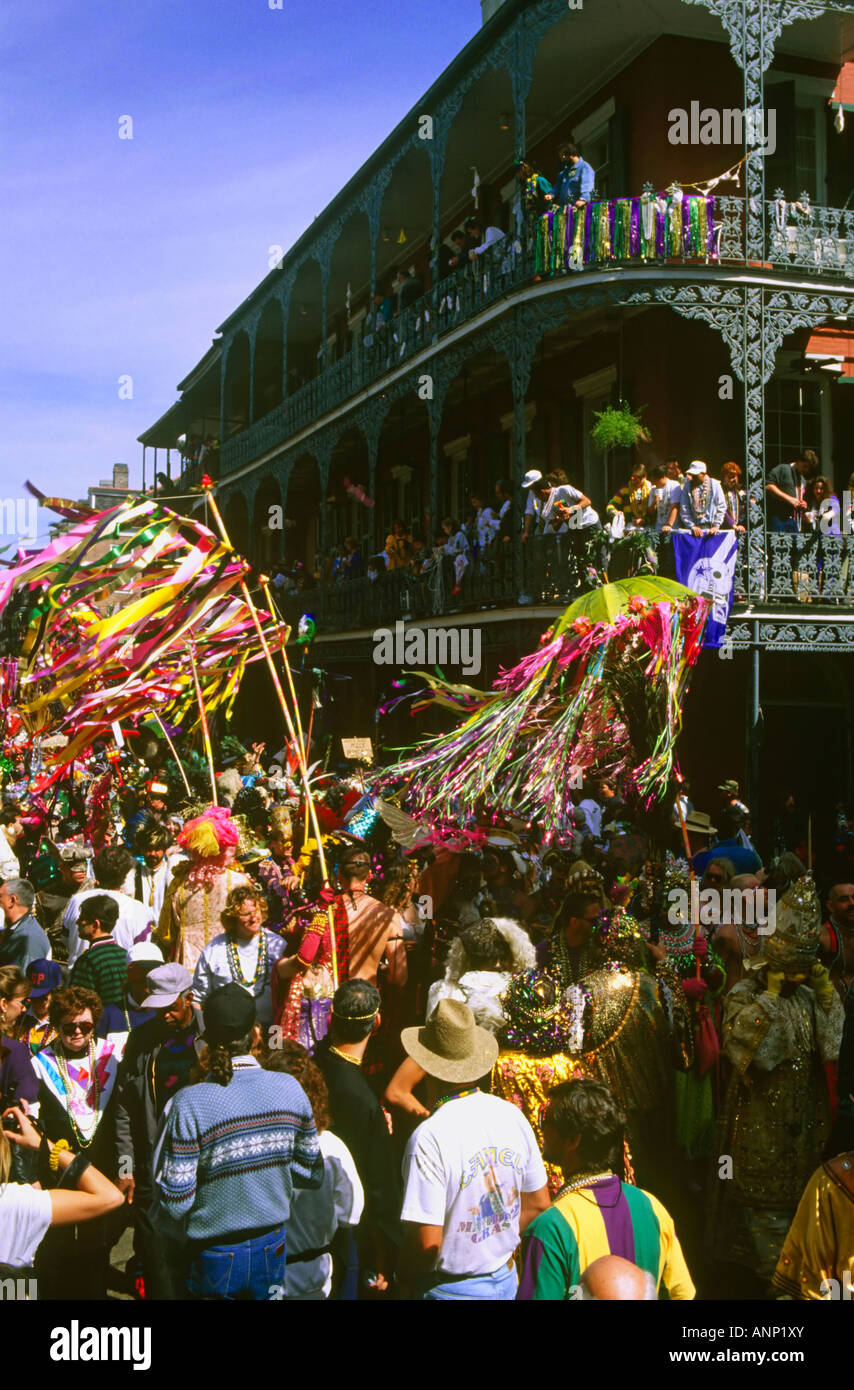 North America USA Louisiana New Orleans Mardi Gras parade Stock Photo