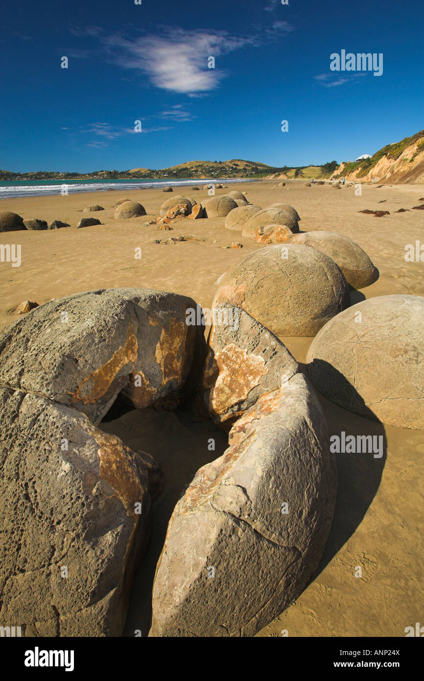 Moeraki boulders Otago They are made by cementation of the Paleocene