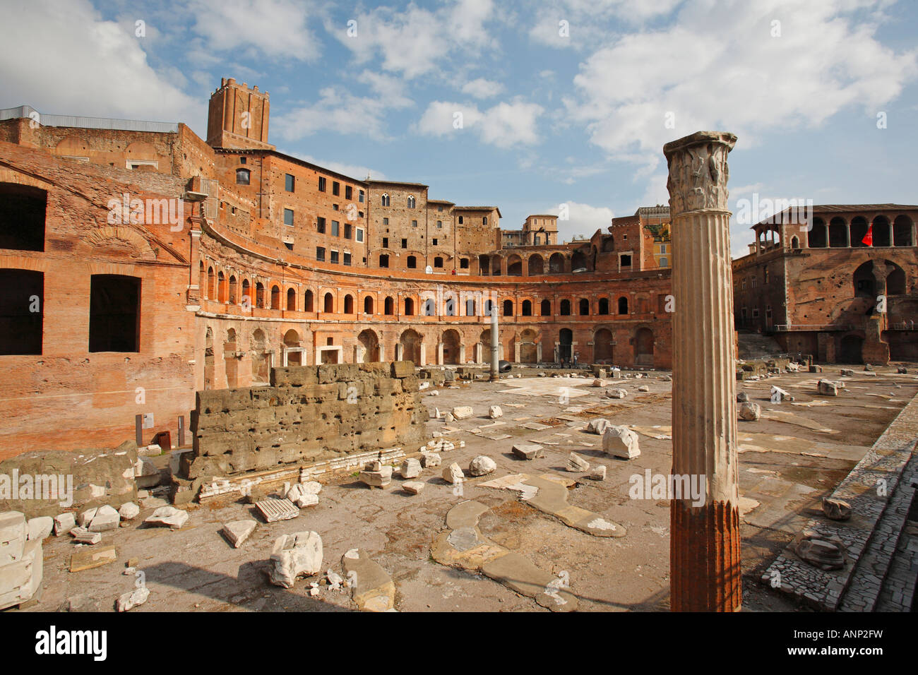 Trajan's Forum and Markets, Rome, Italy Stock Photo