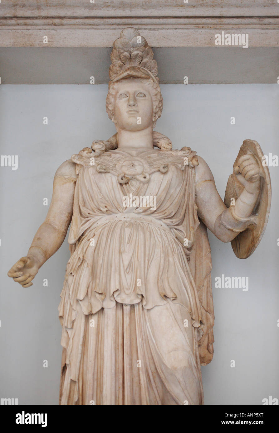 Statue of Minerva, Capitoline Museum, Rome, Italy Stock Photo