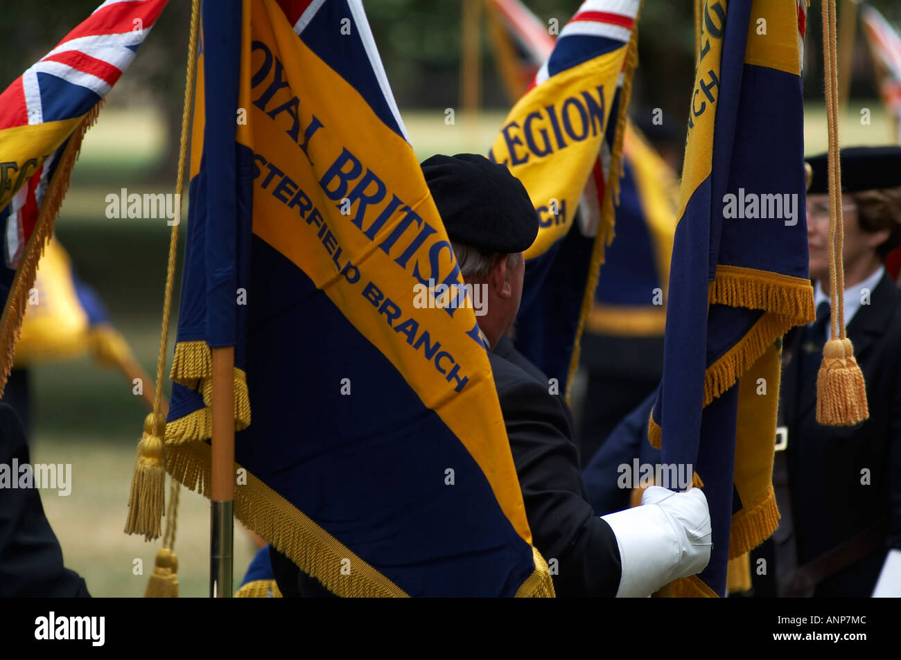 Royal, British, legion, standard, bearers, flag, remembrance, Sunday