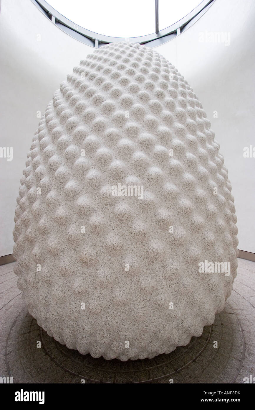 The Seed sculpture in the education centre at the Eden Project in