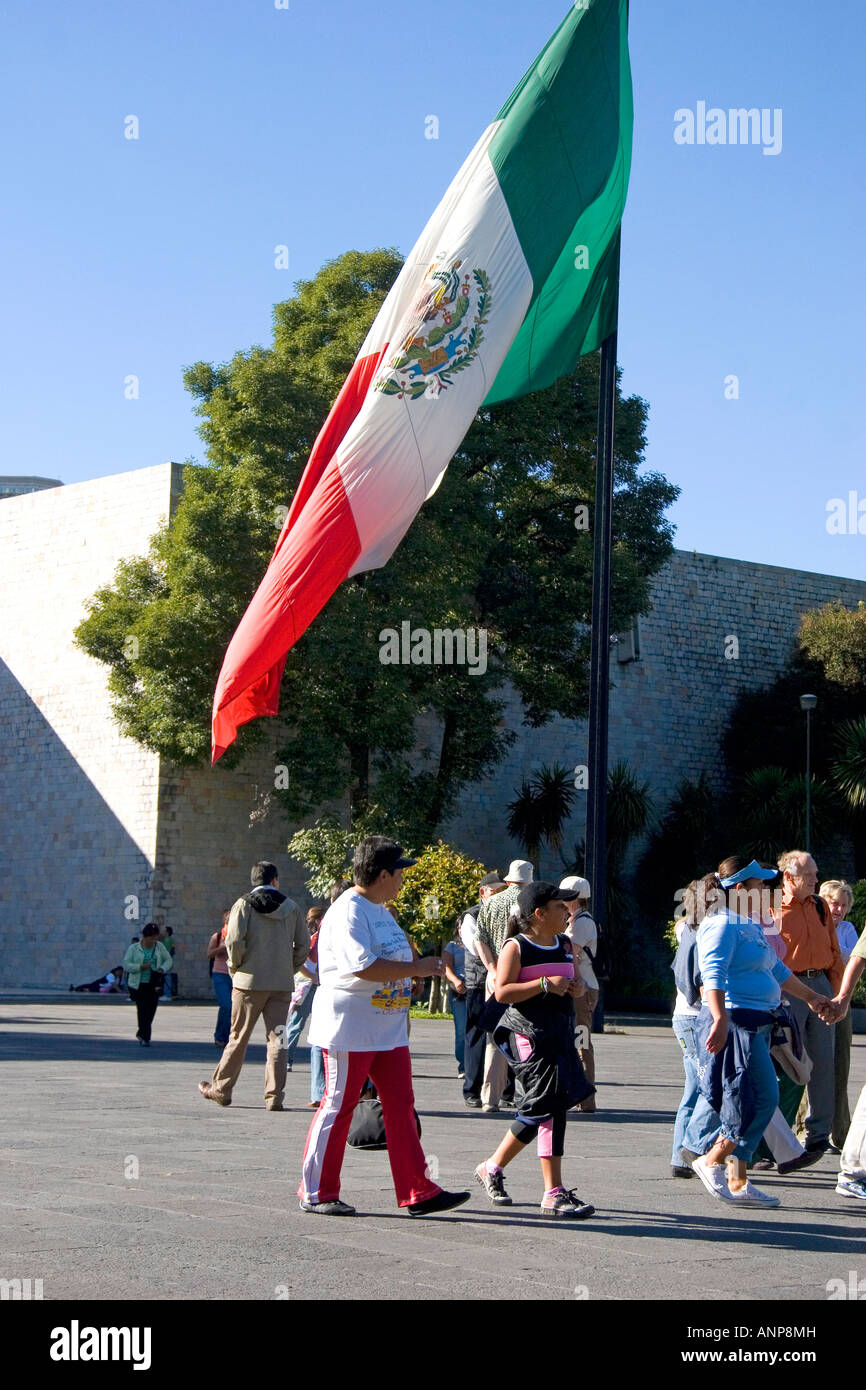 Entrance of the National Museum of Anthropology located within Chapultepec Park in Mexico City Mexico Stock Photo