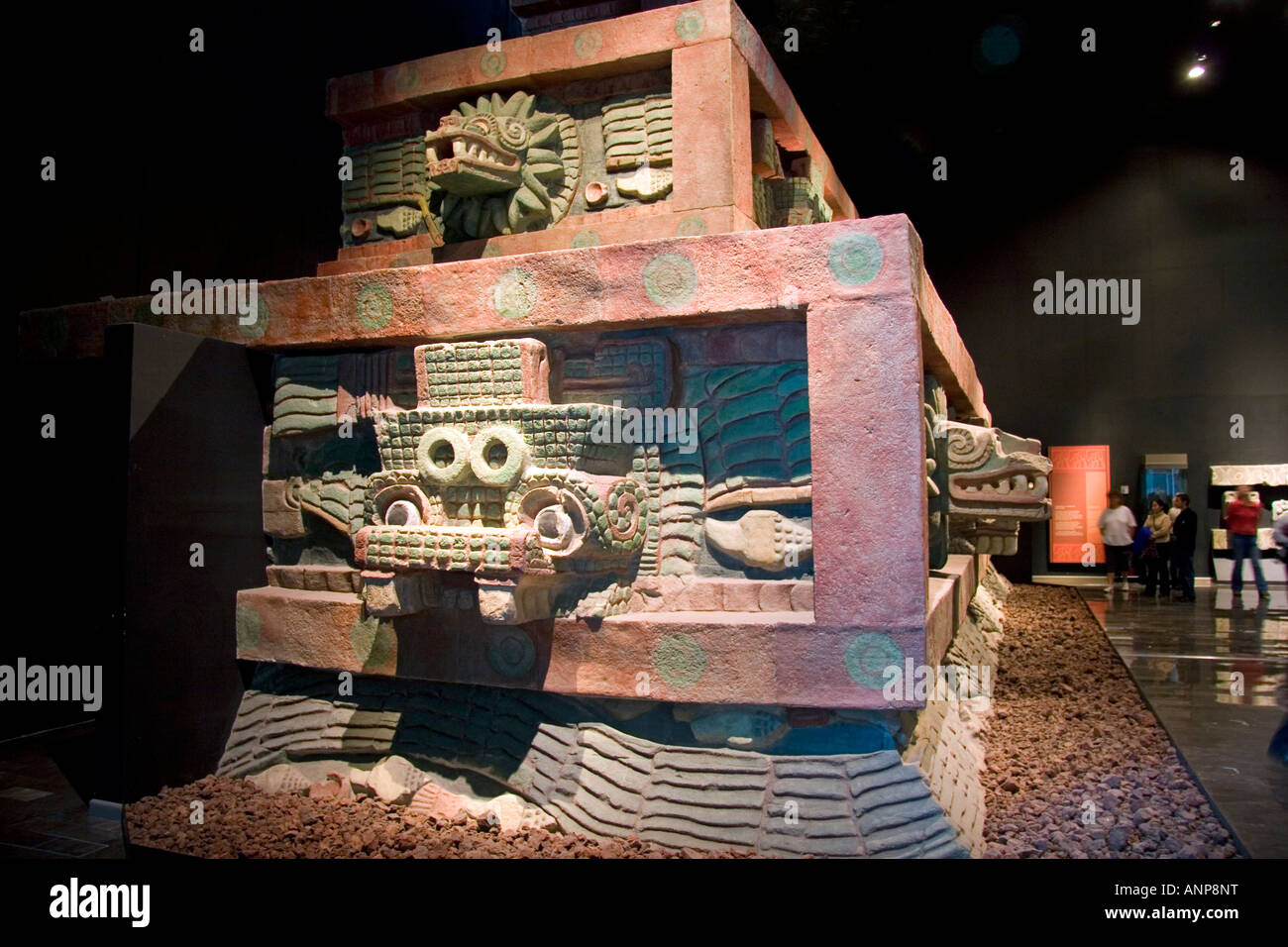 Artifacts from Teotihuacan on display at the National Museum of Anthropology in Mexico City Mexico Stock Photo