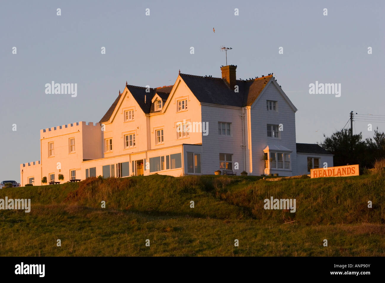 The Headlands Hotel in Port Gaverne North Cornwall Stock Photo Alamy