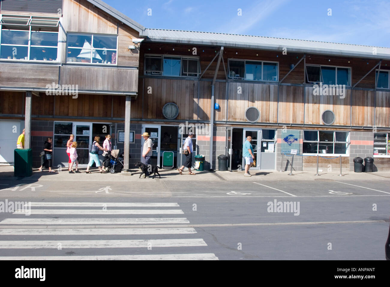 Rick Stein s fish and chip shop in Padstow Stock Photo - Alamy