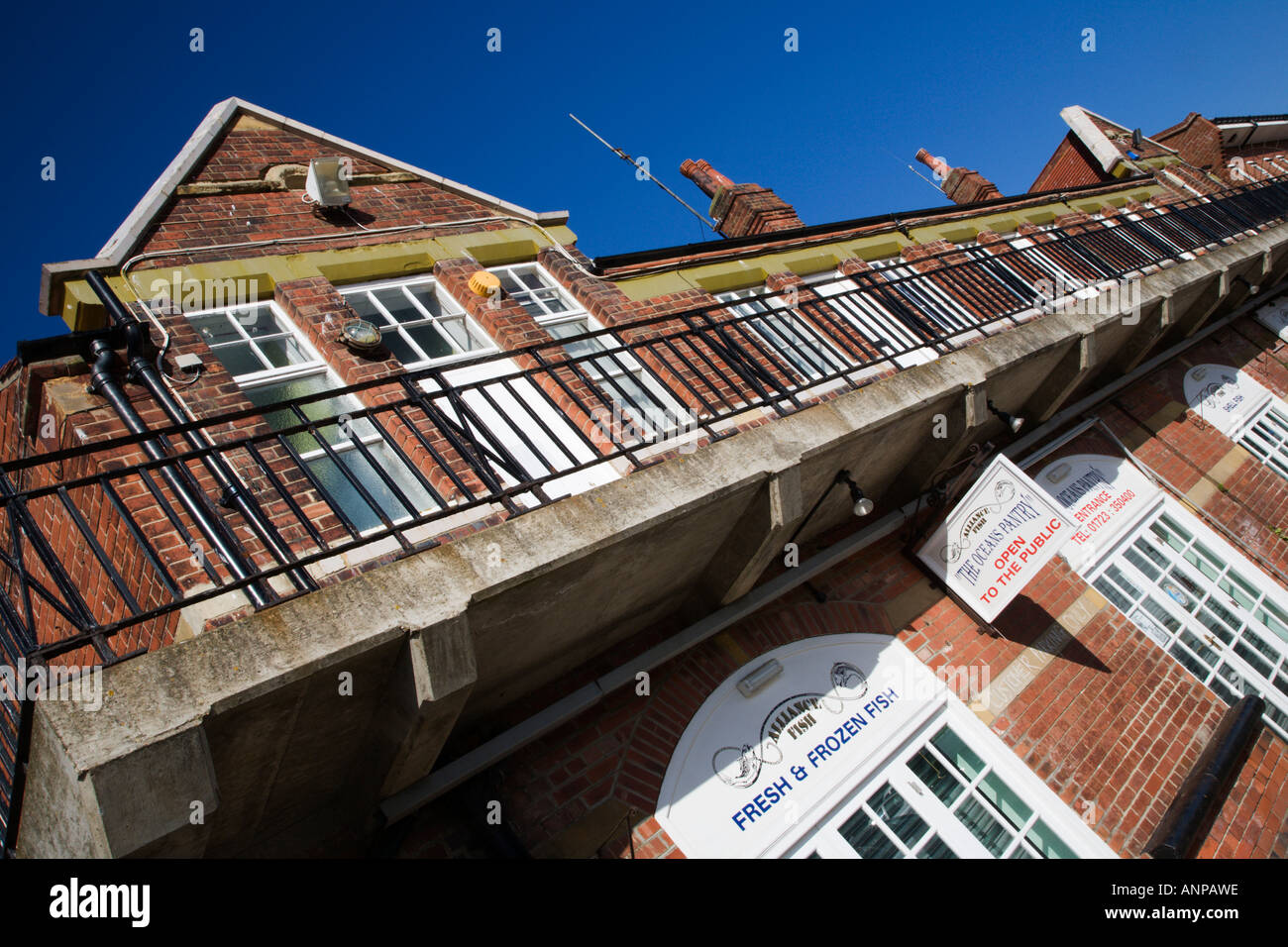 Fish Market in Old Harbour Buildings Scarborough North Yorkshire