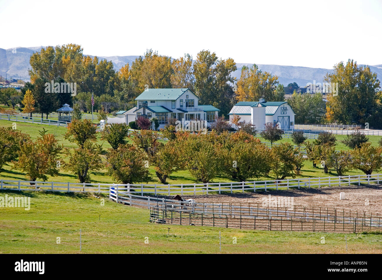 Farm house near Emmett Idaho Stock Photo Alamy