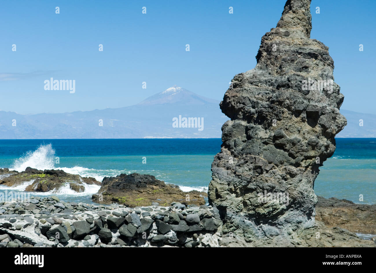 Island Of La Gomera Canary Islands Spain Basalt Rock Shoreline