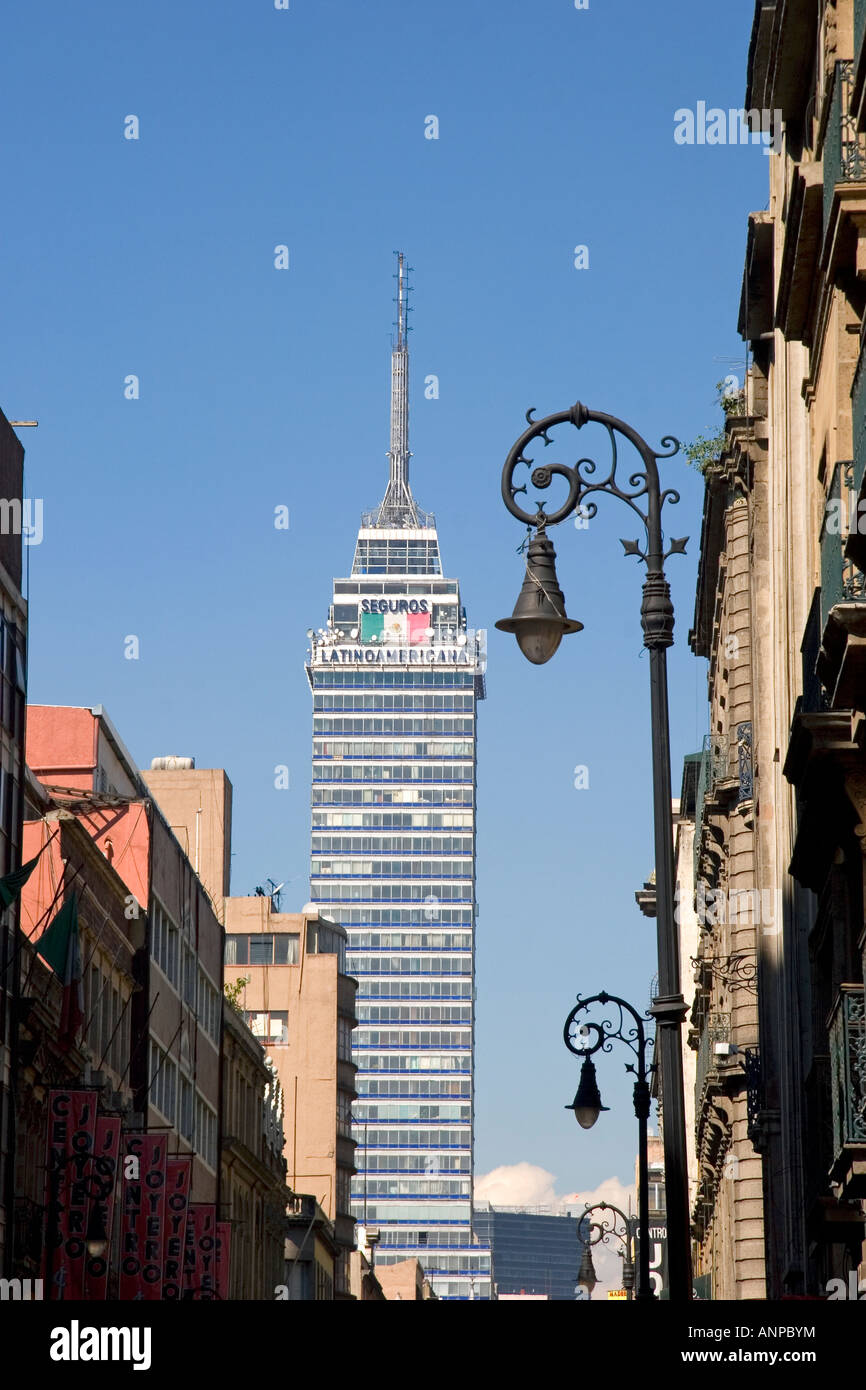 A view of the Torre Latinoamericana building in Mexico City Mexico ...