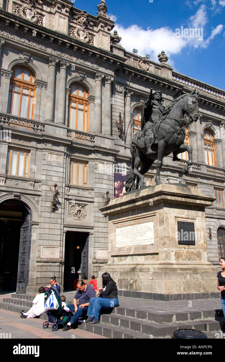 El Caballito bronze sculpture in front of the National Museum of Art in Mexico City Mexico Stock Photo
