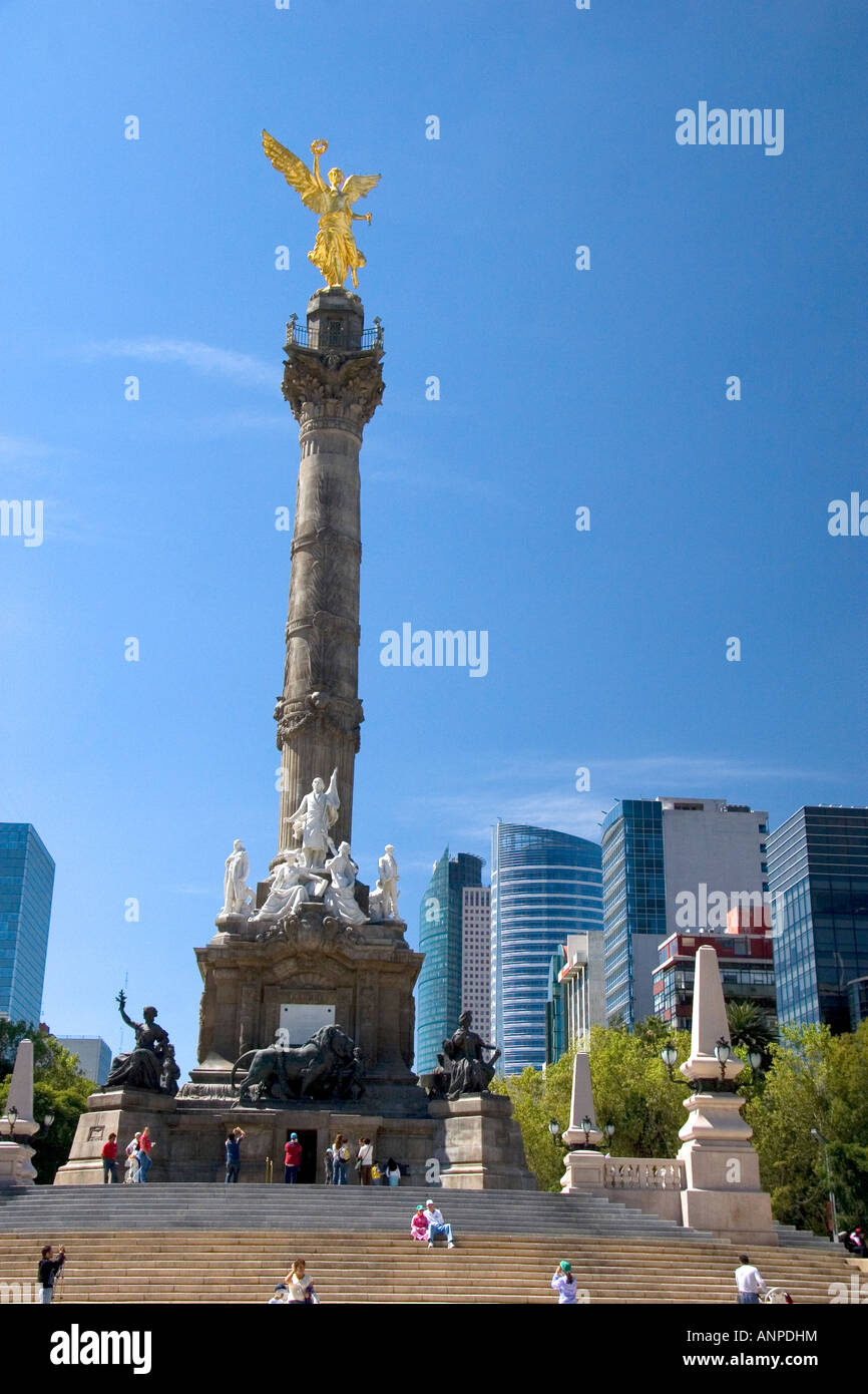 El Angel de la Independencia in Mexico City Mexico Stock Photo
