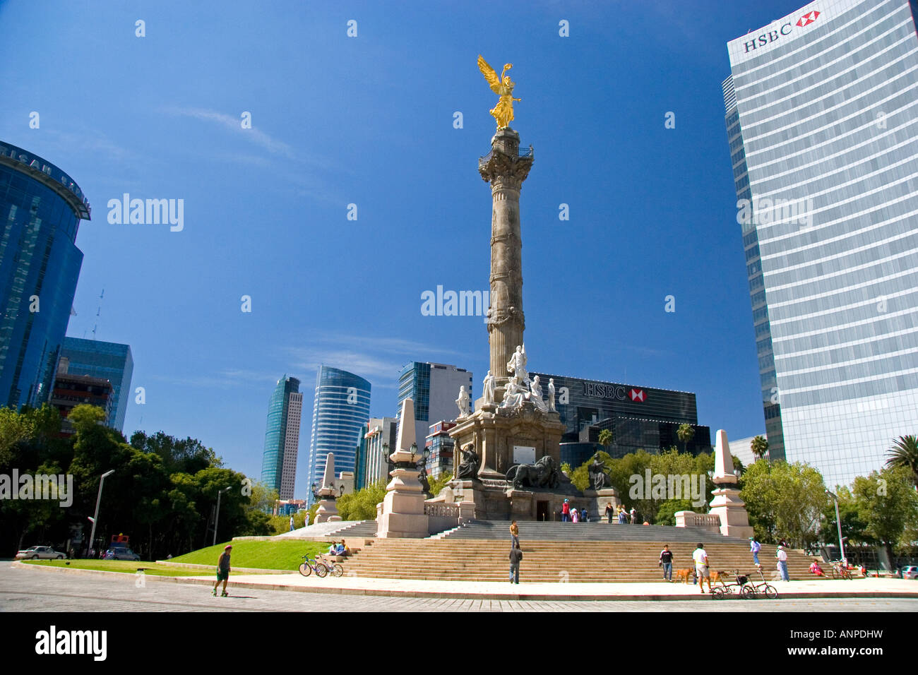 El Angel De La Independencia In Mexico City Mexico Stock Photo Alamy