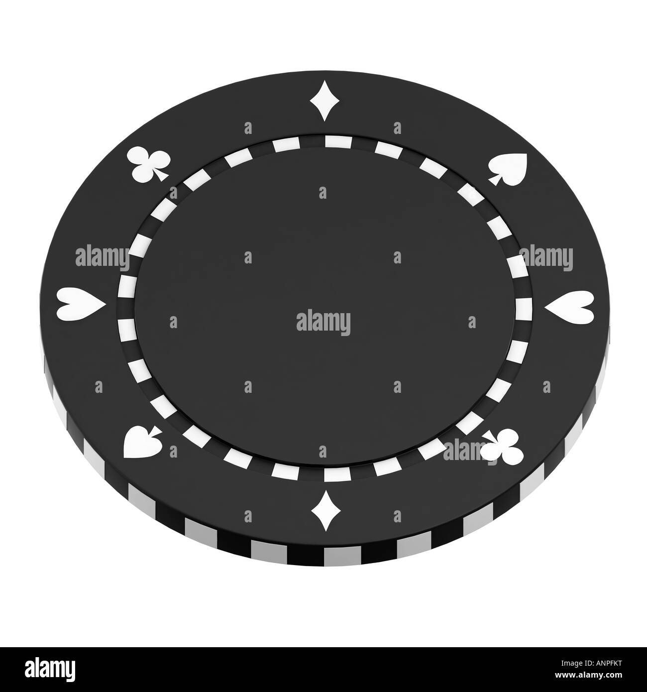 White poker chip Black and White Stock Photos & Images Alamy