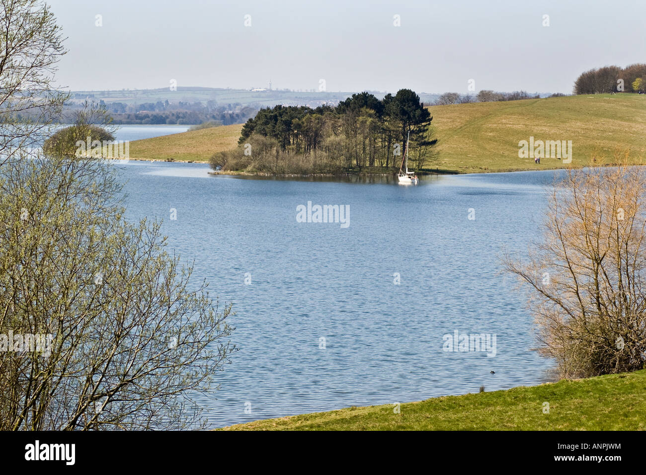 Spring In Rutland Rutland Water in early spring Stock Photo - Alamy
