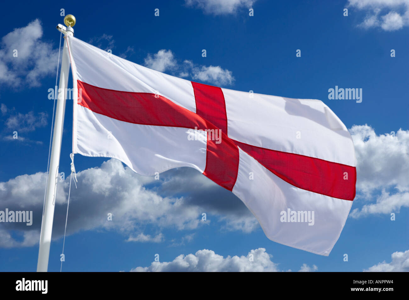 ENGLISH CROSS OF SAINT GEORGE FLAG Stock Photo