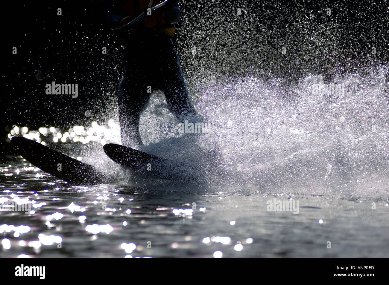 Waterskiing on Lake Windermere, Cumbria Stock Photo Alamy