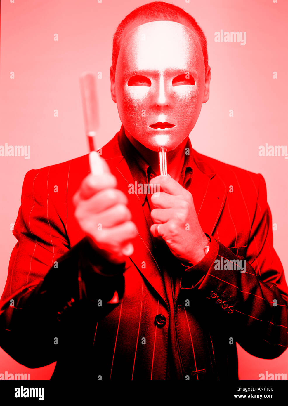 Gangster man mask cut razor hires stock photography and images Alamy