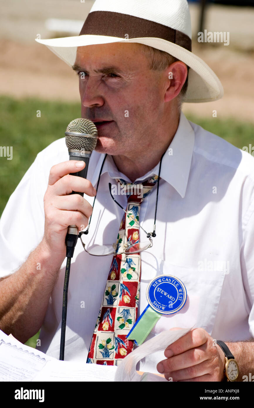 Judge at horse riding equestrian show Ireland Stock Photo Alamy