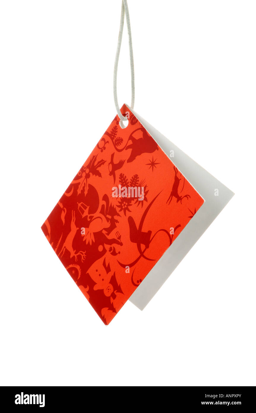 christmas lable tag stock