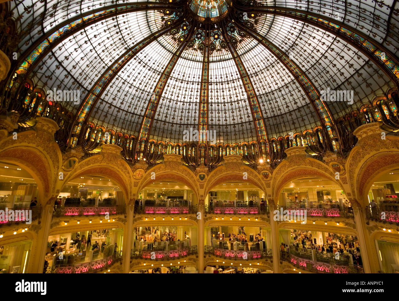 View Of The Belle Epoque Glass And Steel Domed Ceiling At Galeries