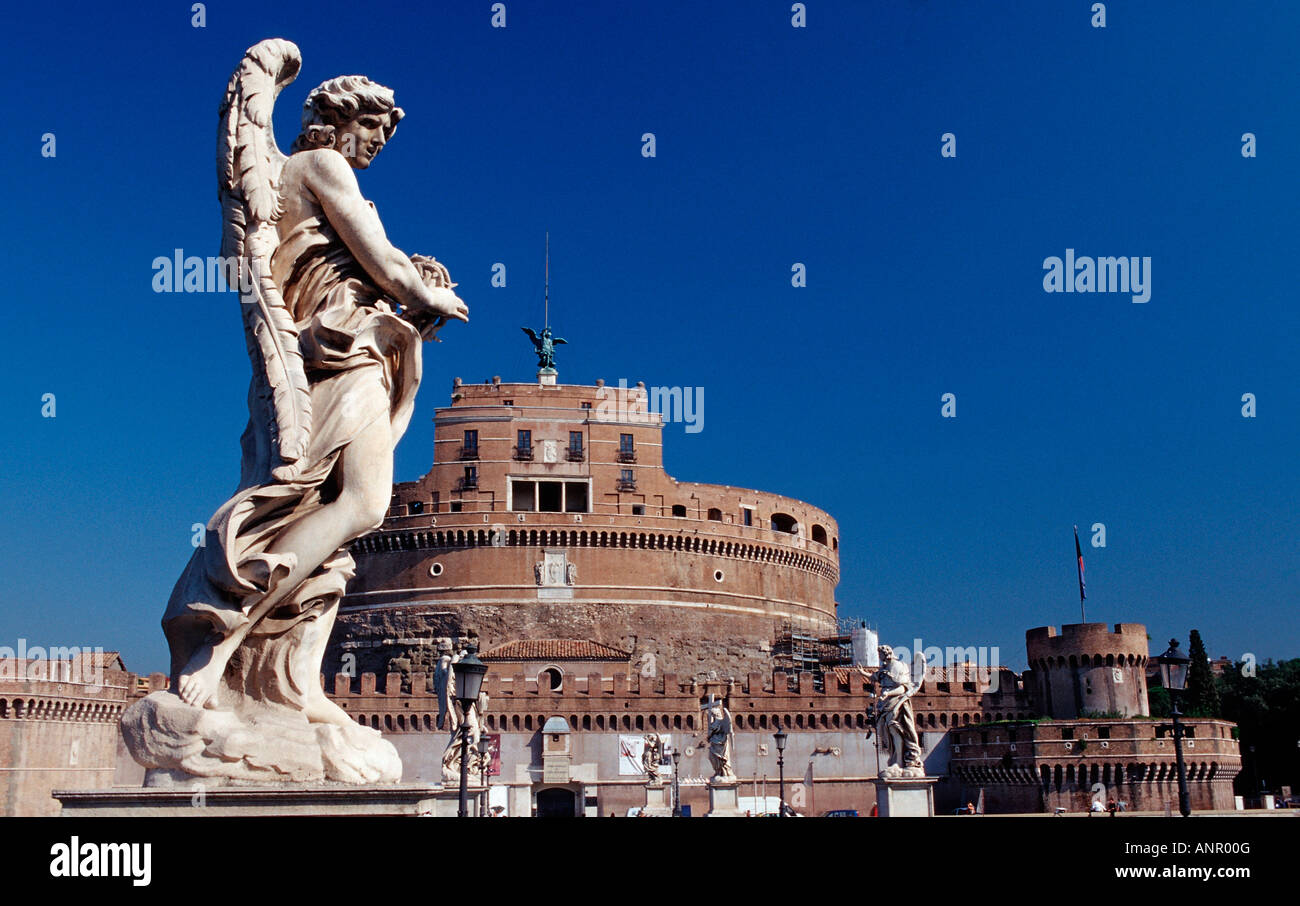 Castel Sant Angelo Italy Rome Vatican City Stock Photo