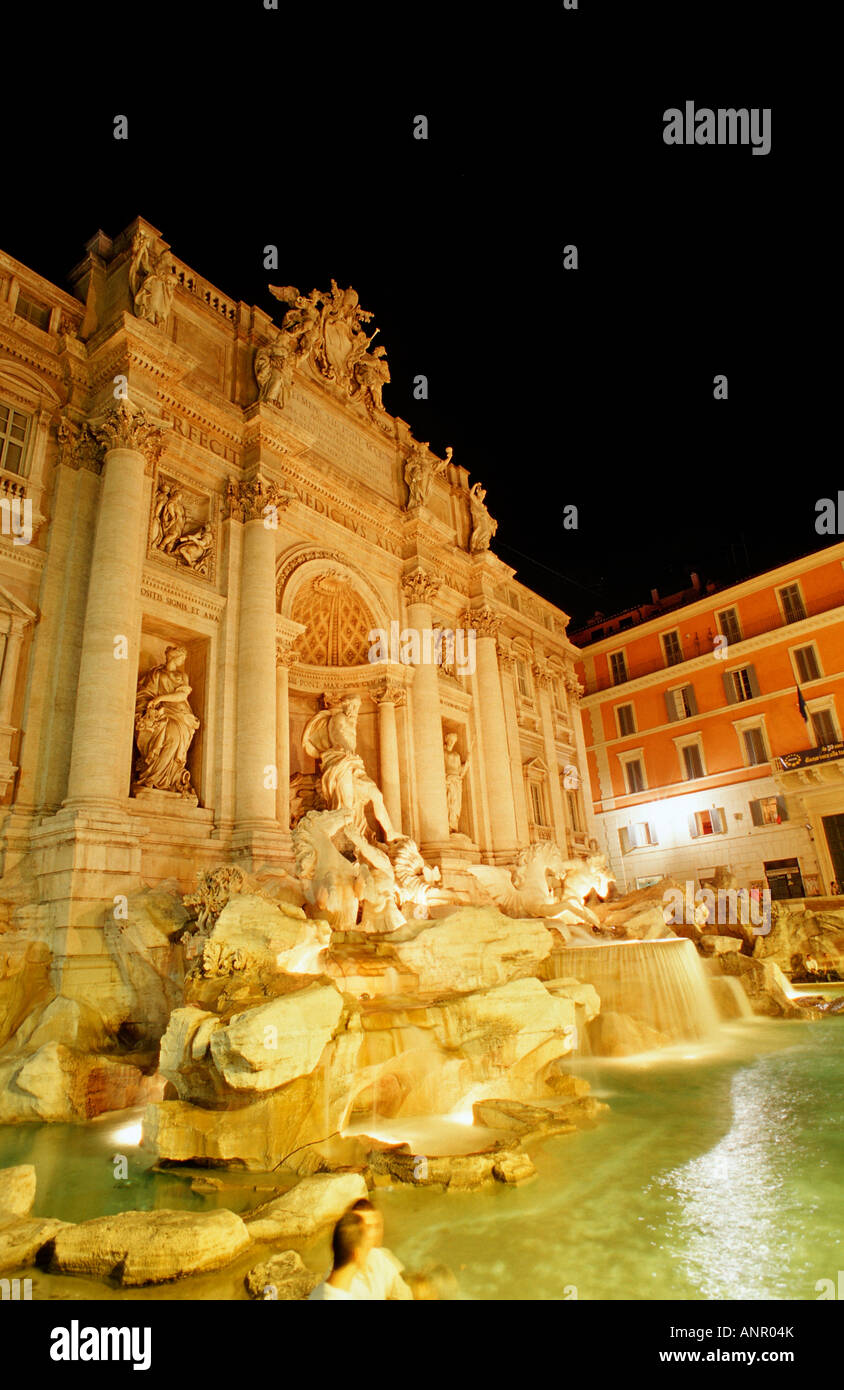 Trevi Fountain Fontana di Trevi Italy Rome Piazza di Trevi Stock Photo ...