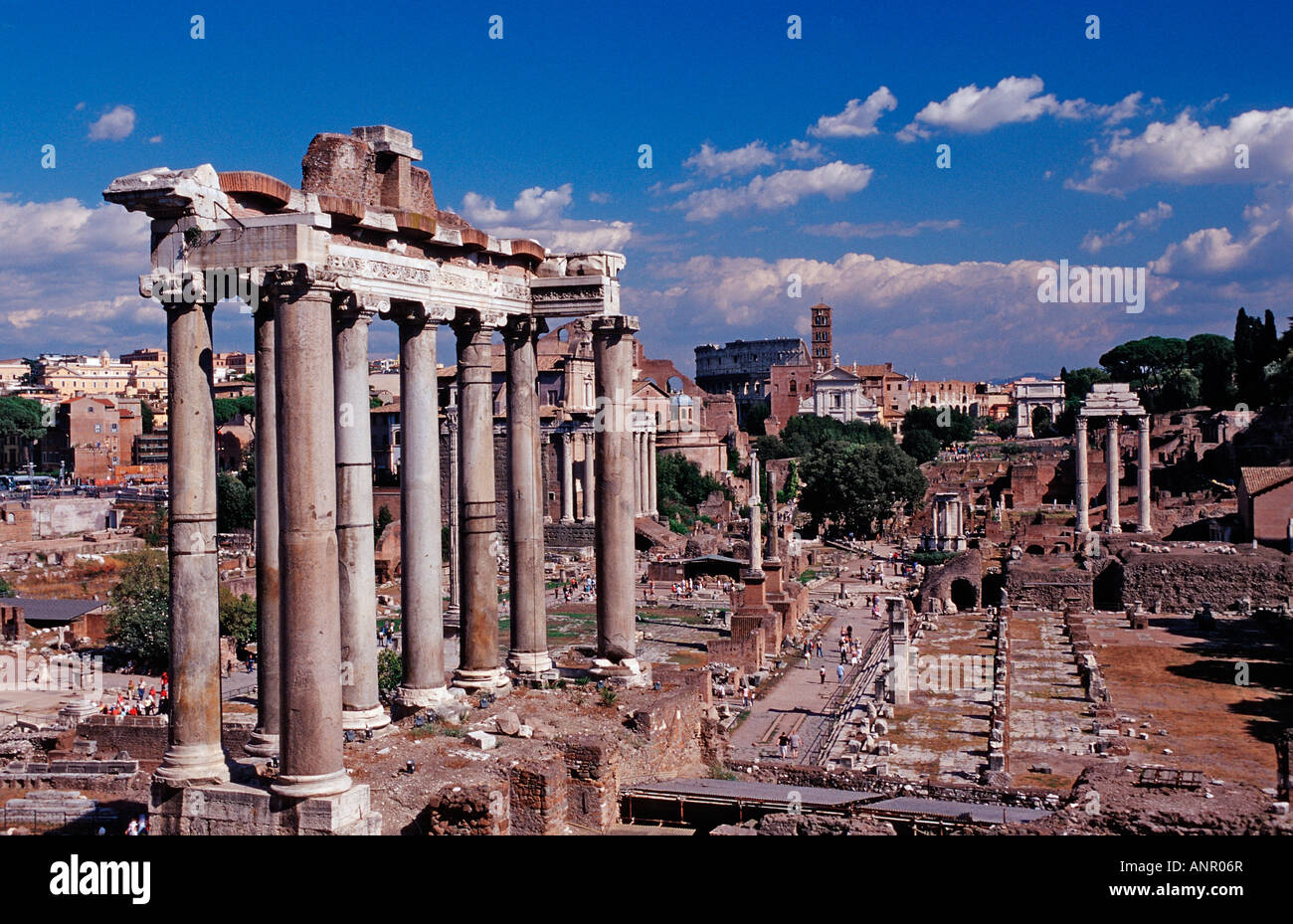 Forum Romanum Italy Rome Stock Photo