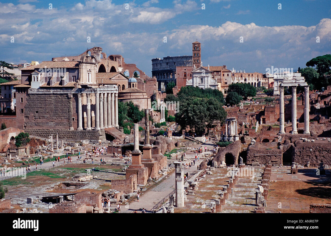 Forum Romanum Italy Rome Stock Photo