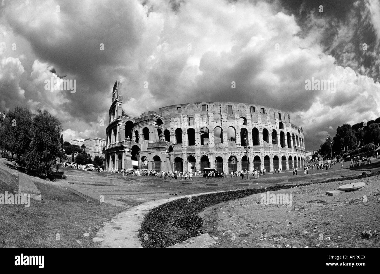 The Colosseum Italy Rome Stock Photo