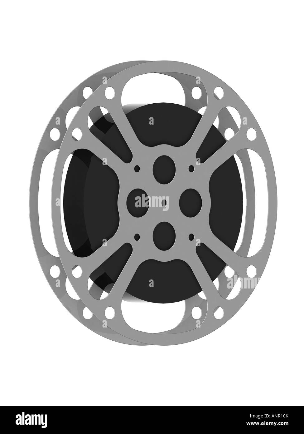 Film reel cutout Black and White Stock Photos & Images - Alamy