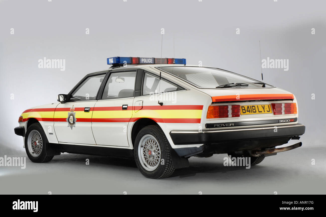 1984 Rover SD1 Police Car Stock Photo