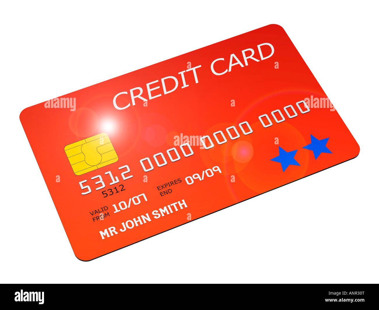 Generic chip pin credit card Stock Photo