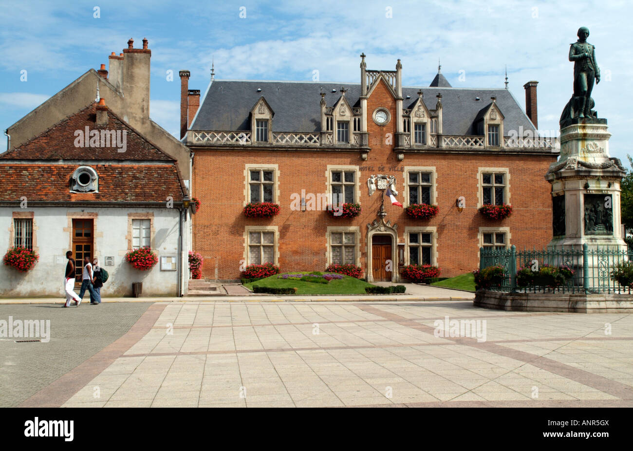 The Hotel de Ville at Auxonne in France Stock Photo