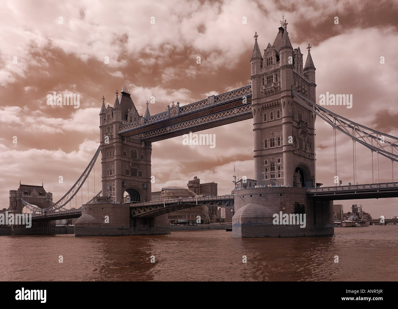 Tower Bridge, River Thames, London Stock Photo