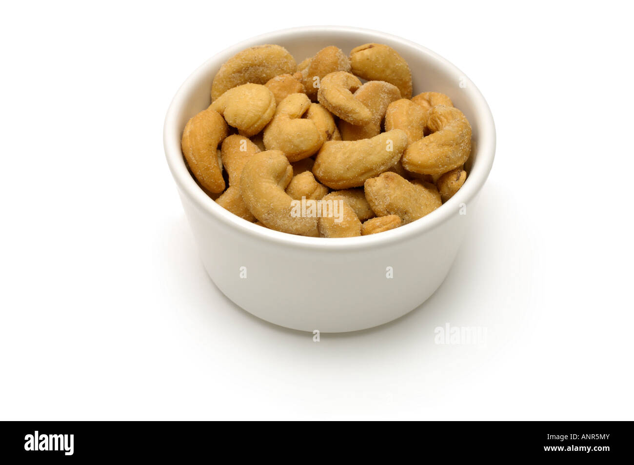 Salted roasted cashew nuts Stock Photo