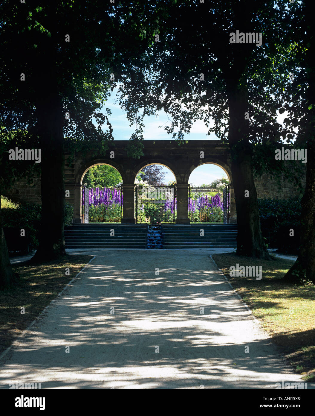 Alnwick Gardens Northumberland England UK Stock Photo Alamy