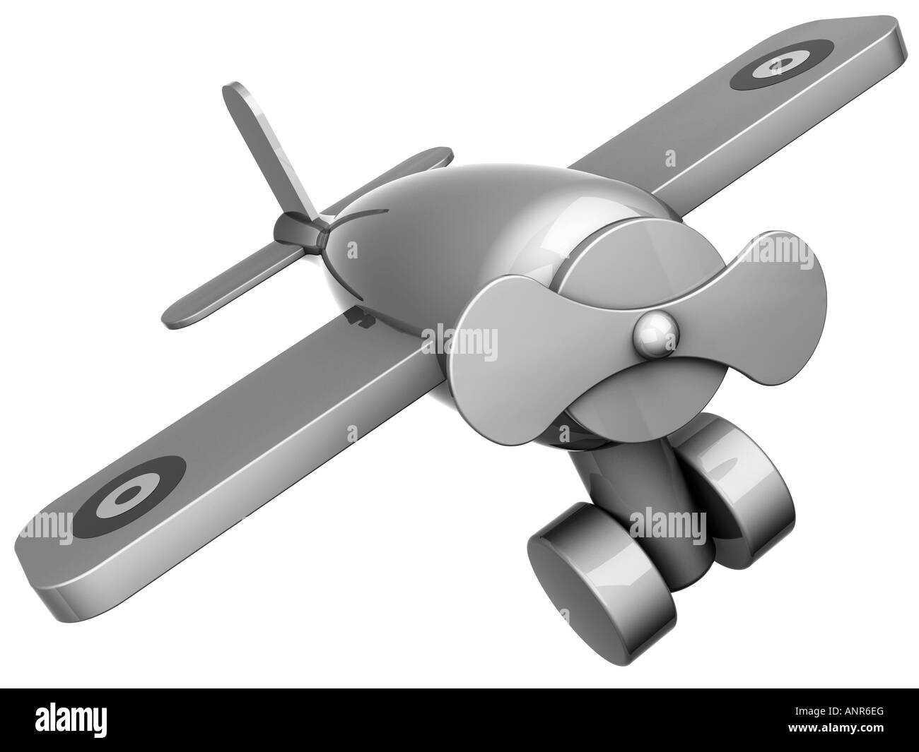 Toy plane aeroplane airplane Stock Photo