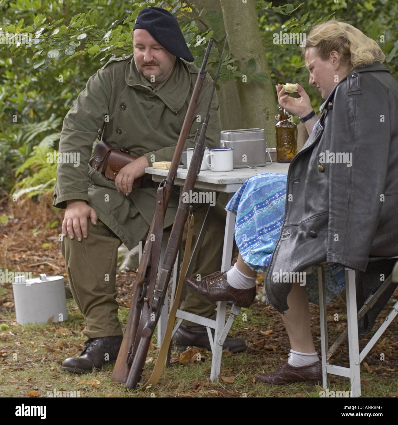 French WW2 Resistance Fighters Stock Photo