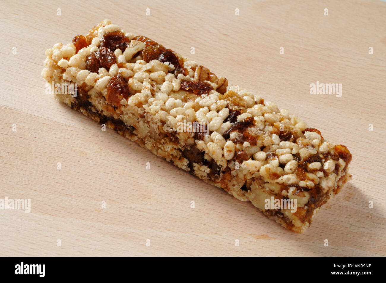 Date and walnut healthy snack bar Stock Photo Alamy